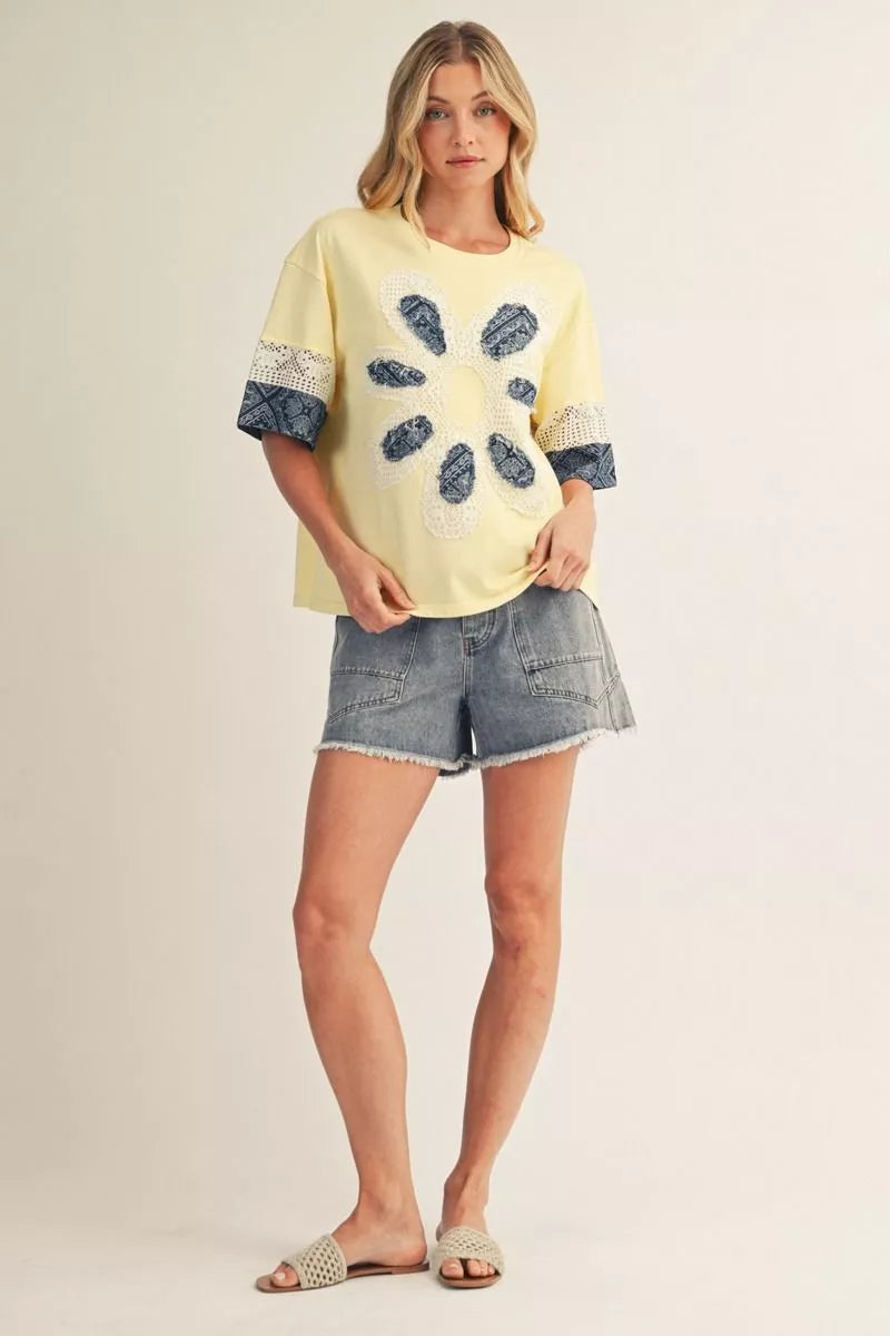 Daisy Patchwork Top