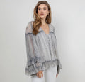 Dreamy Sheer Ruffle Top