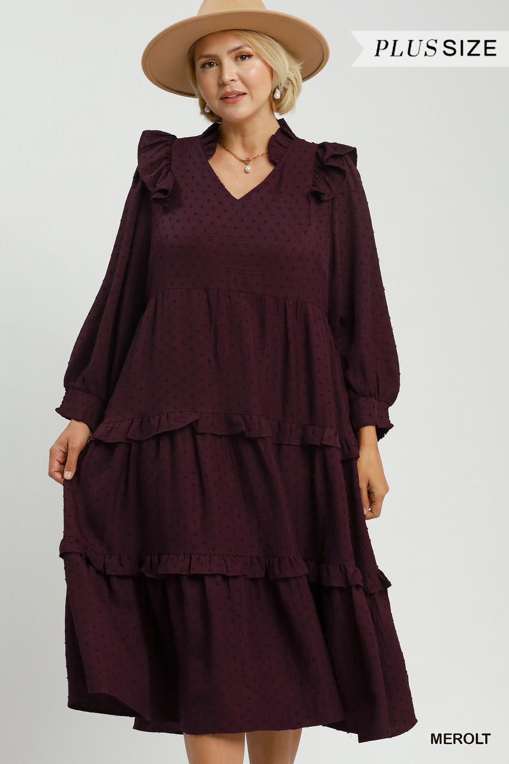Curvy Everly Ruffle Dress