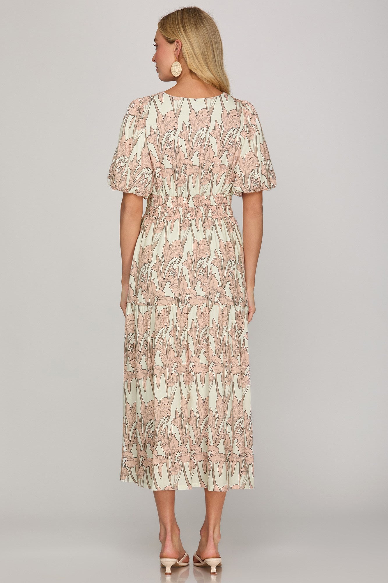 Iris Garden Midi Dress