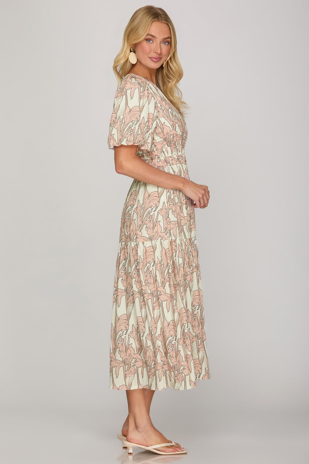 Iris Garden Midi Dress