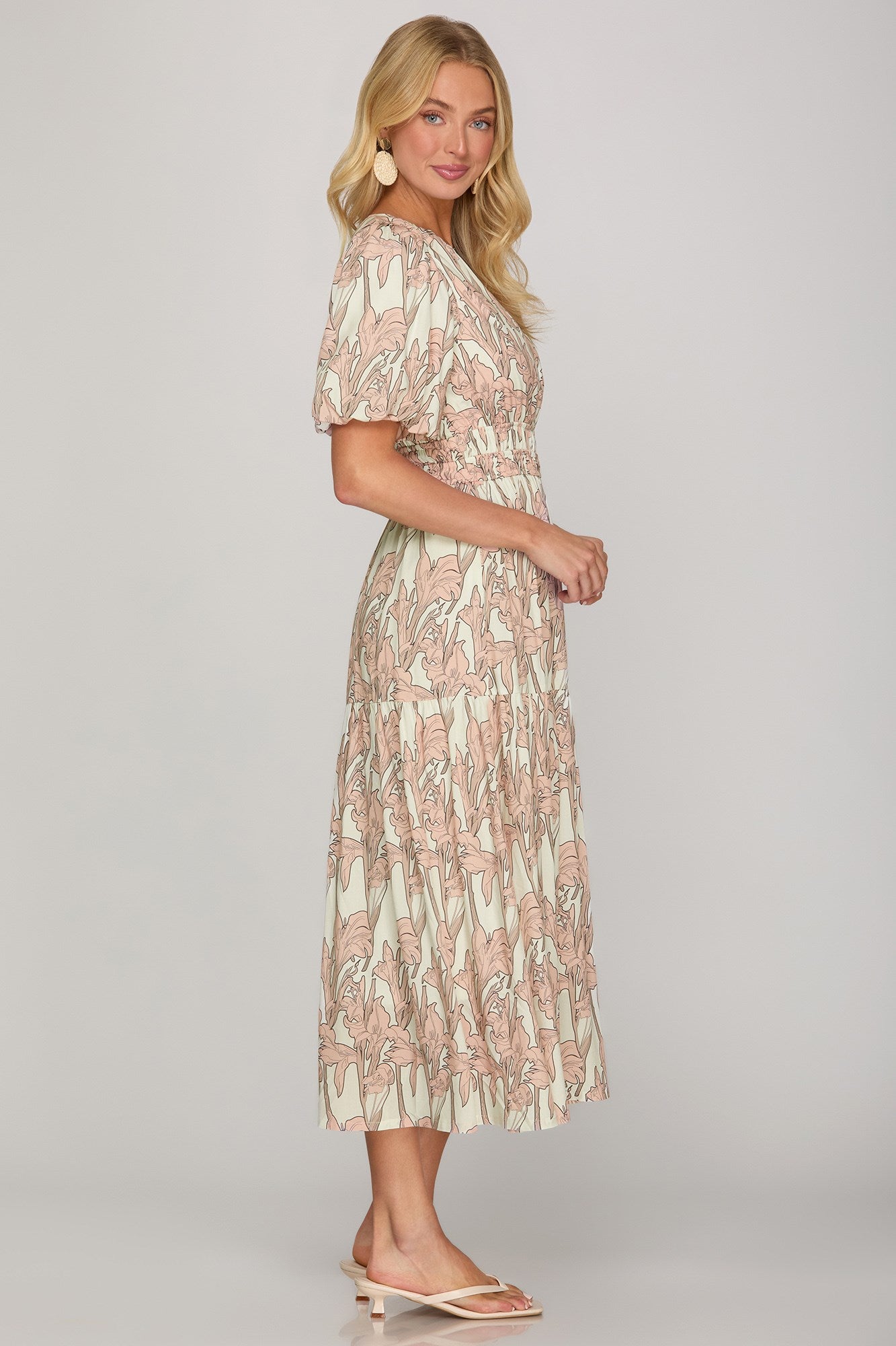 Iris Garden Midi Dress