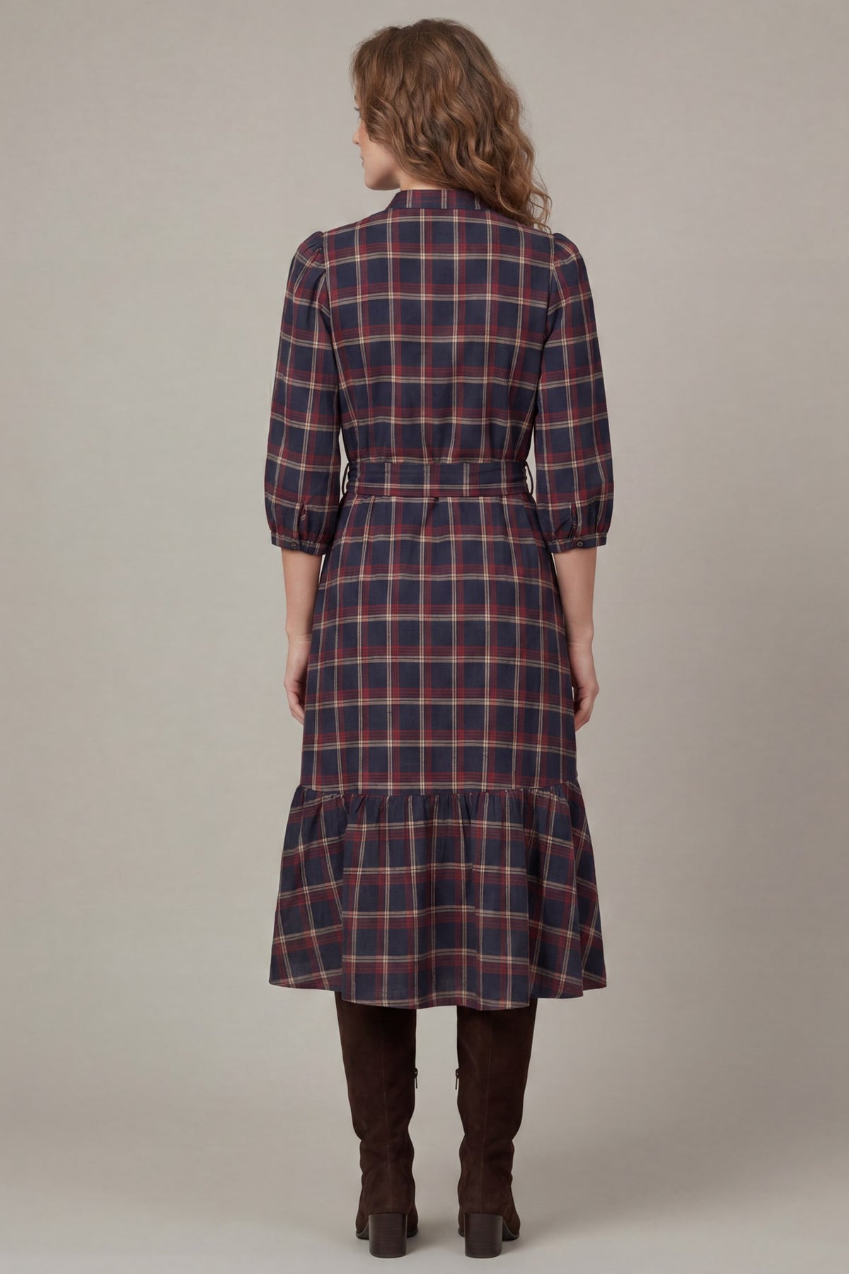 Plaid Lane Midi Dress