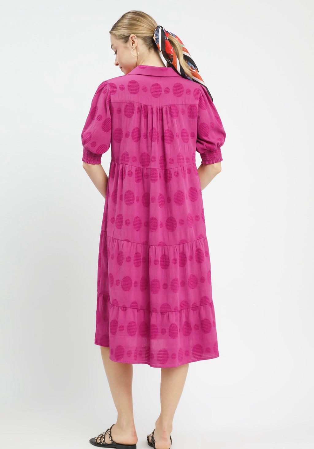 Blossom Dot Tiered Dress