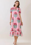 Poppy Garden Midi Dress