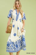 Blue Willow Midi Dress