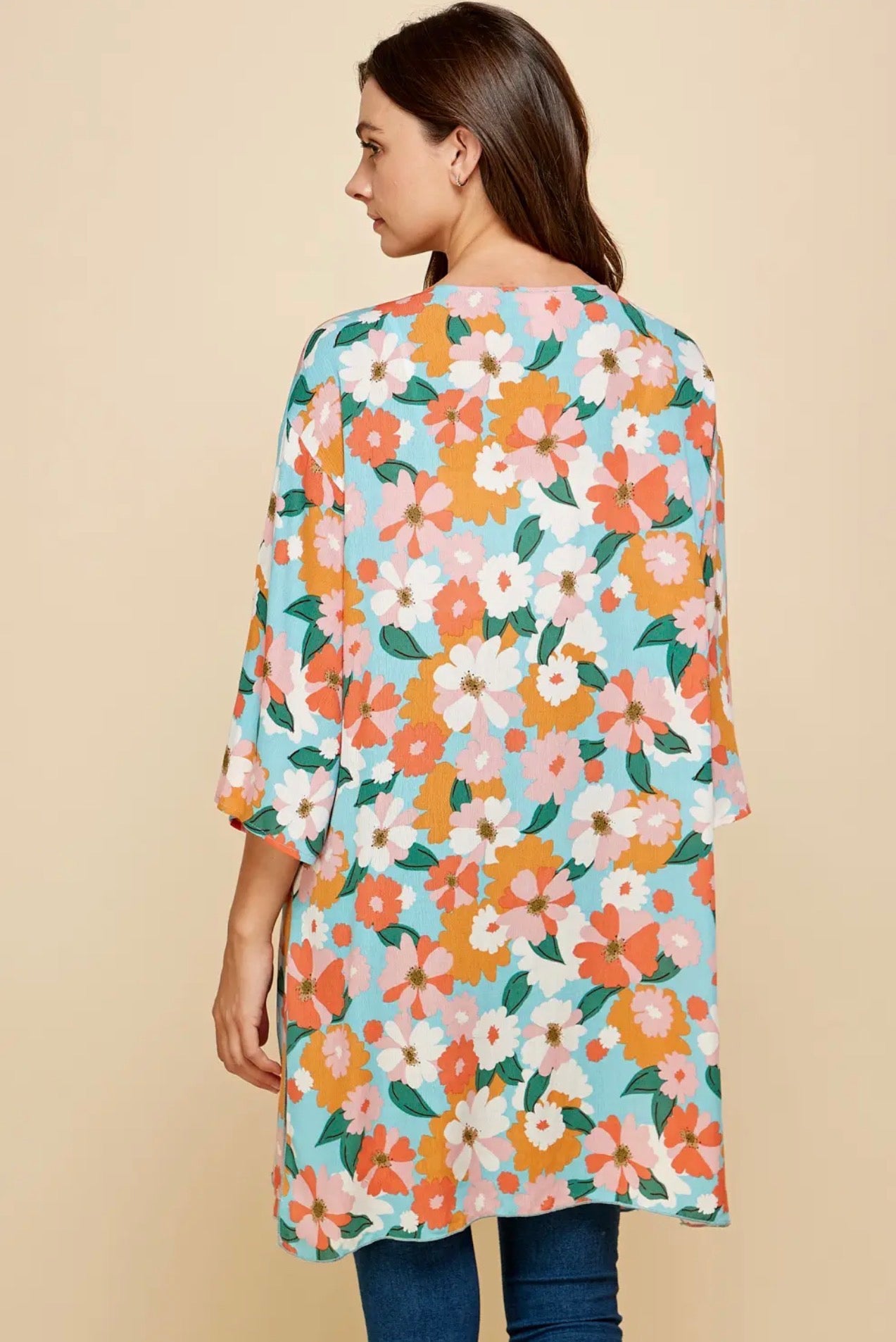 Retro Bloom Kimono