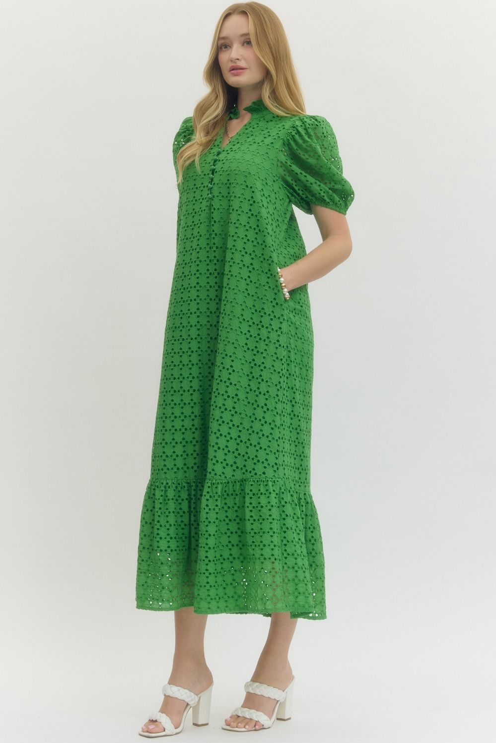 Curvy Eyelet Dress