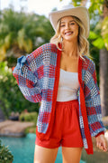 4th of July Checker Board Cardigan