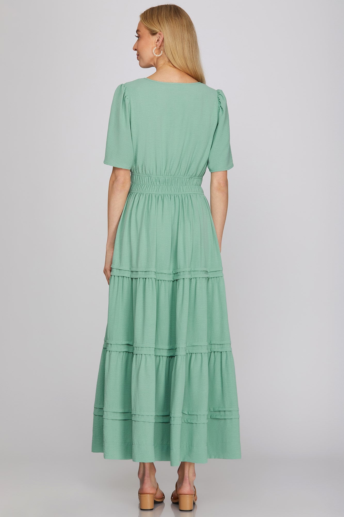 Smocked Tiered Maxi