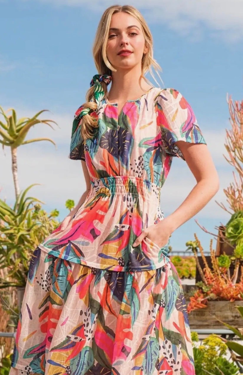 Paradise Print Maxi