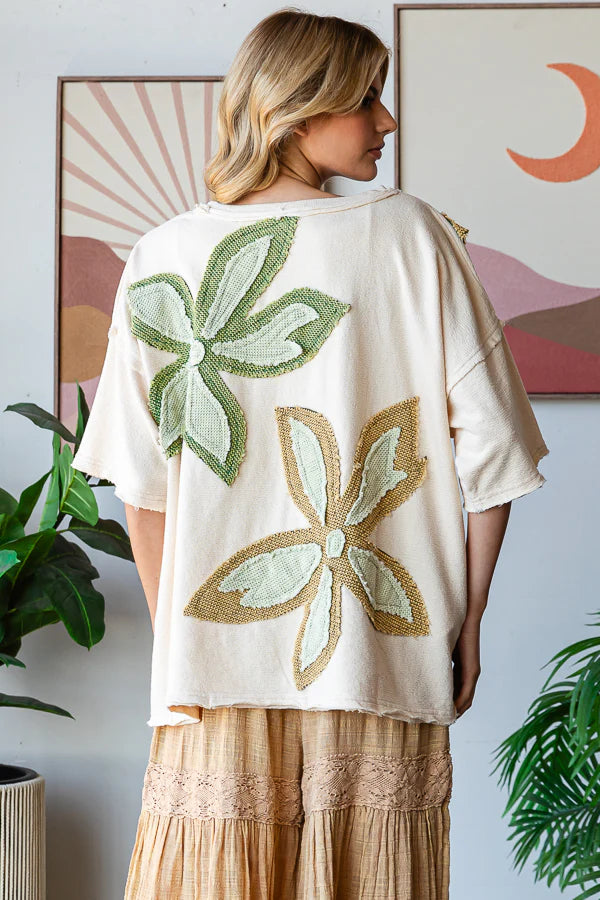 Magnolia Patch Top