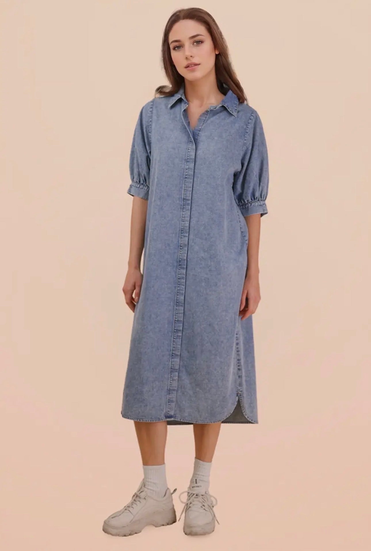 Denim Midi Dress