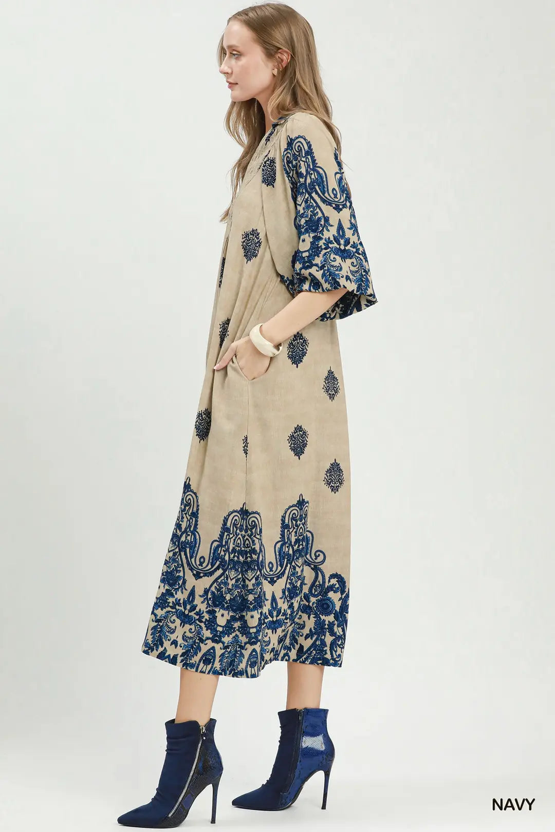 Curvy Ember Midi Dress