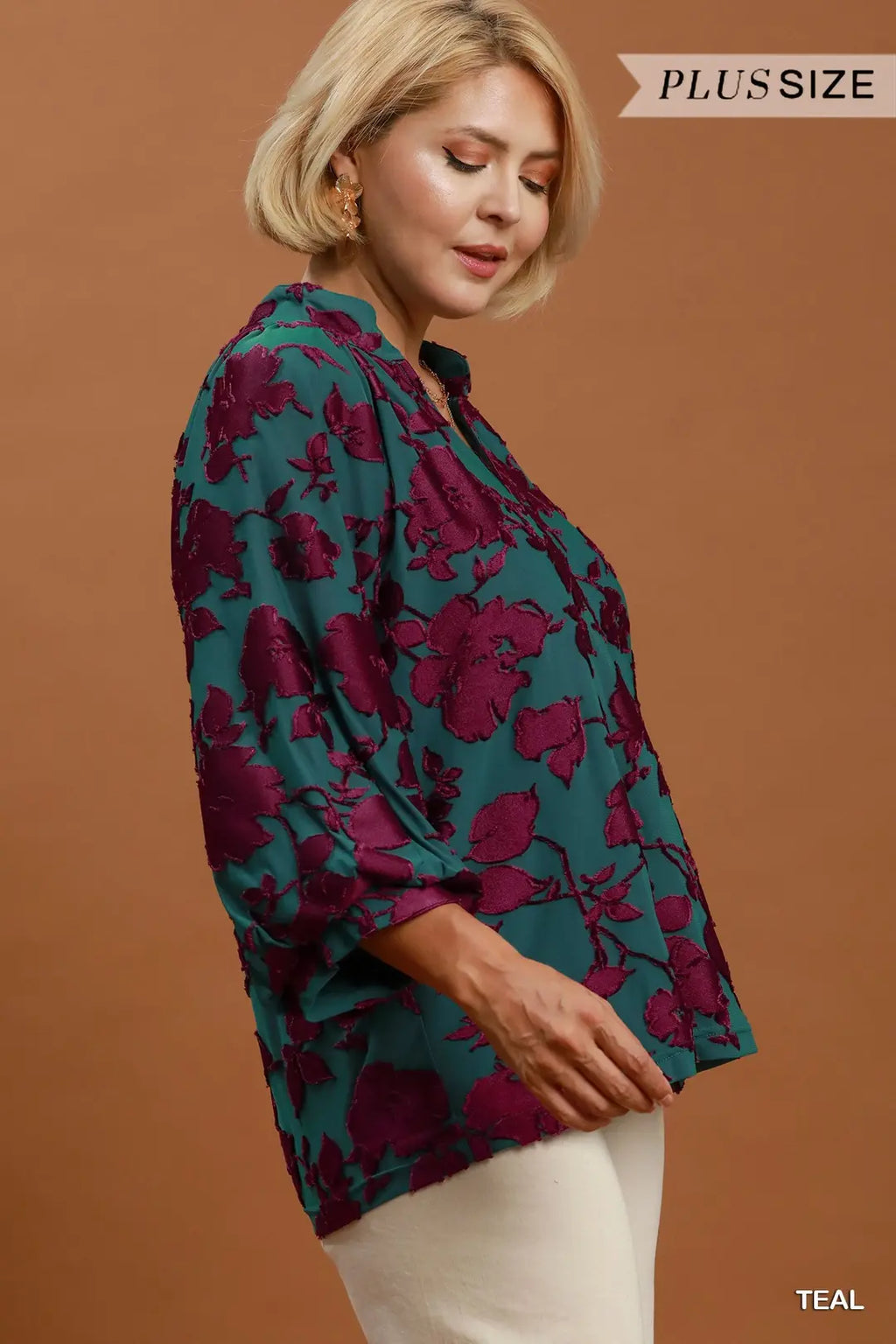 Curvy Velvet Elegance Top