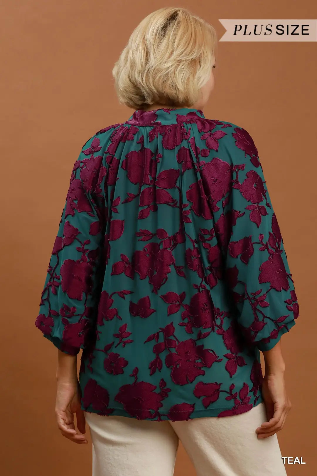 Curvy Velvet Elegance Top