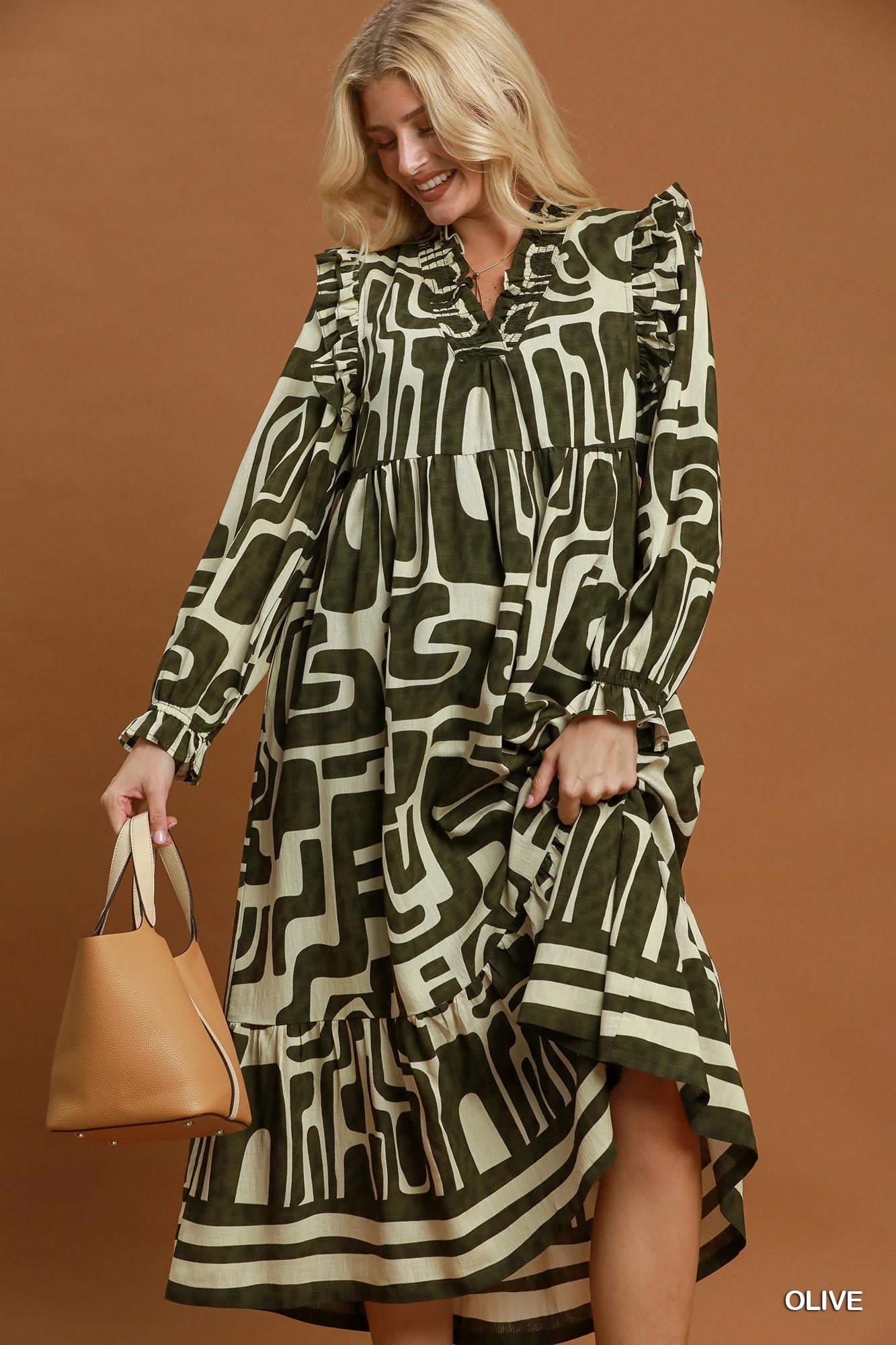 The Uptown Olive Dress