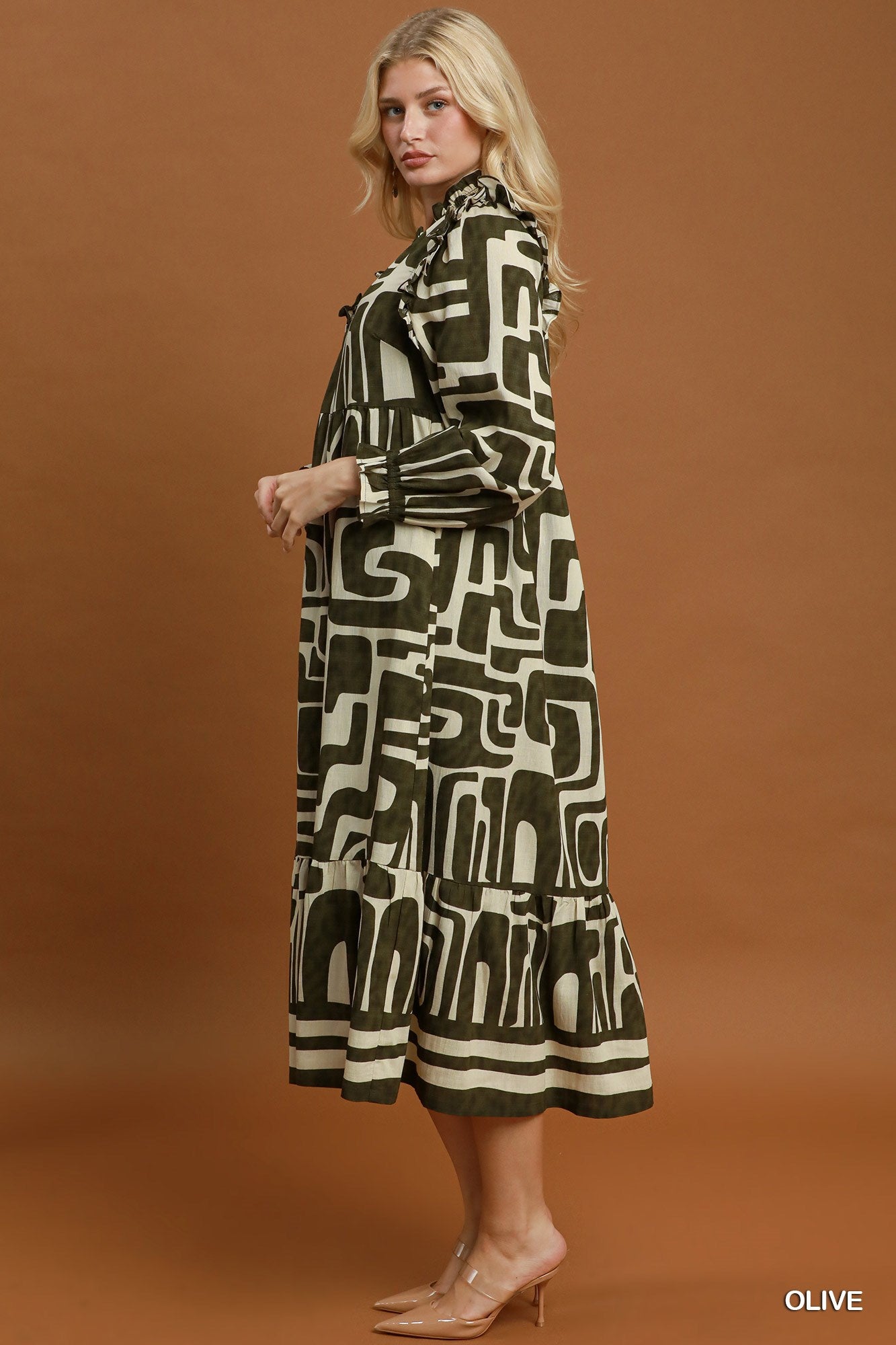 The Uptown Olive Dress