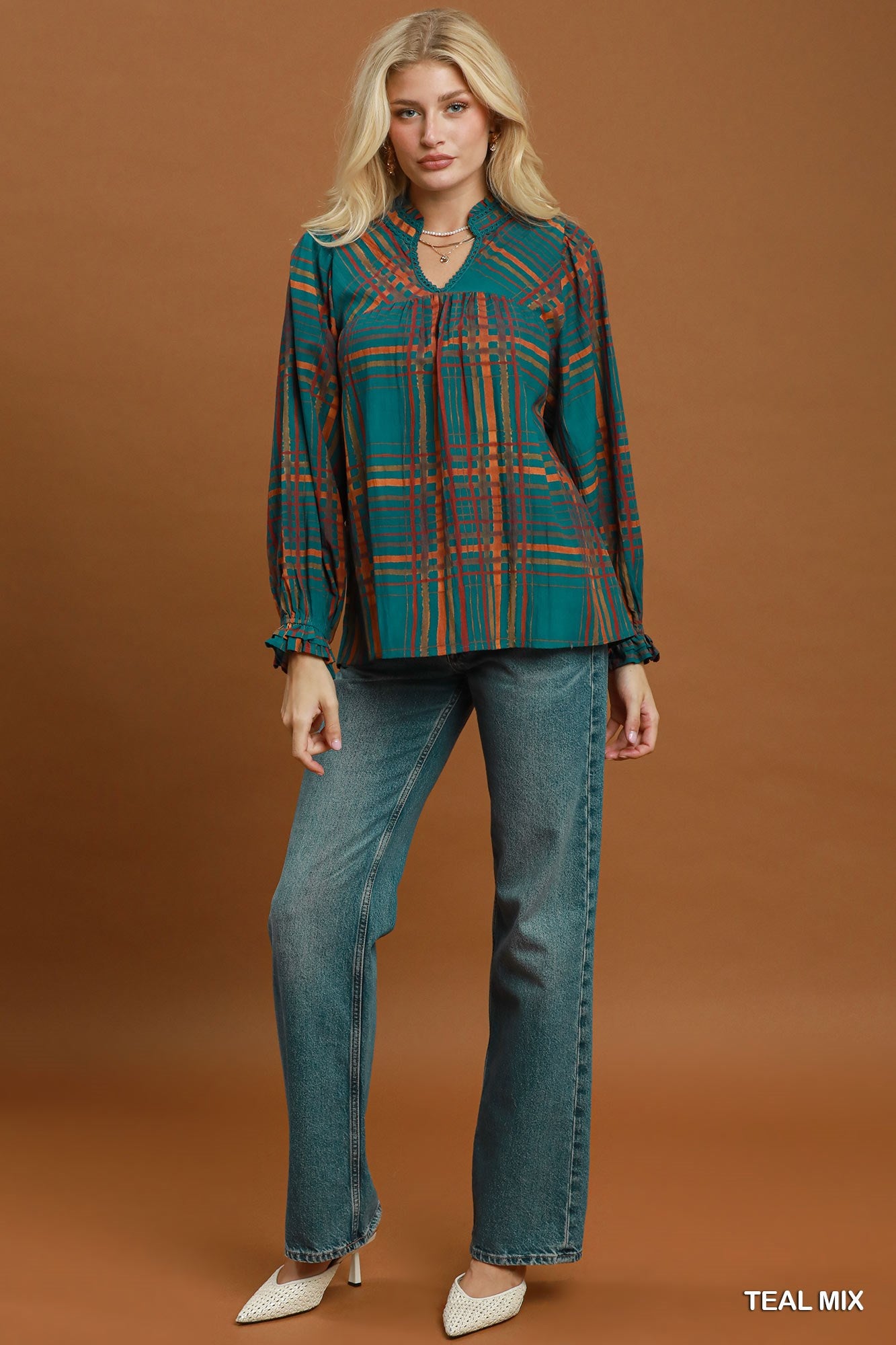 Changing Leaves Plaid Top