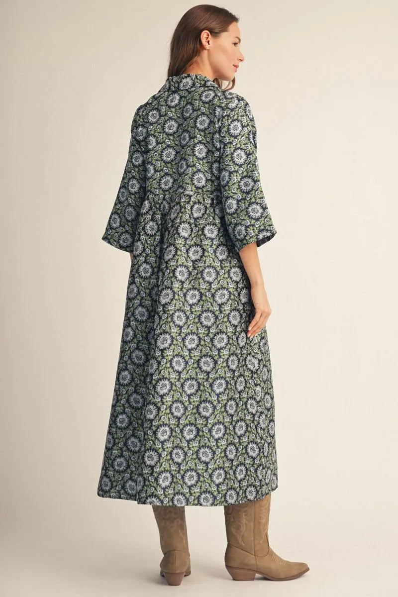Autumn Gardens Midi Dress