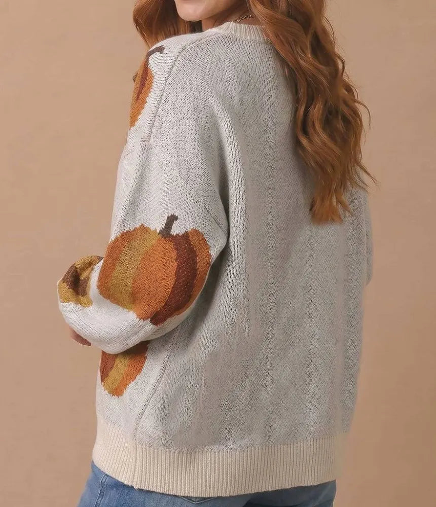 Curvy Pumpkin Sweater