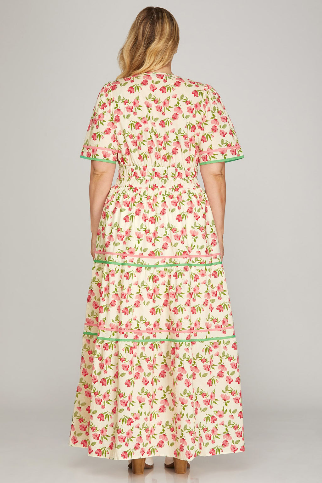Curvy Roselyn Tiered Maxi