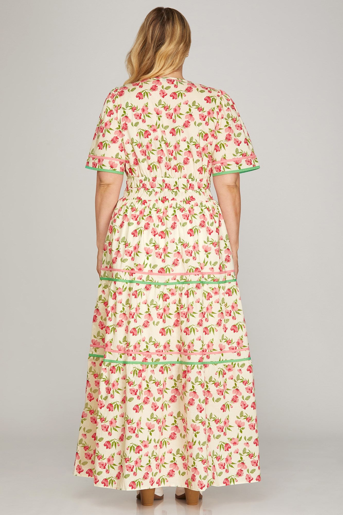 Curvy Roselyn Tiered Maxi