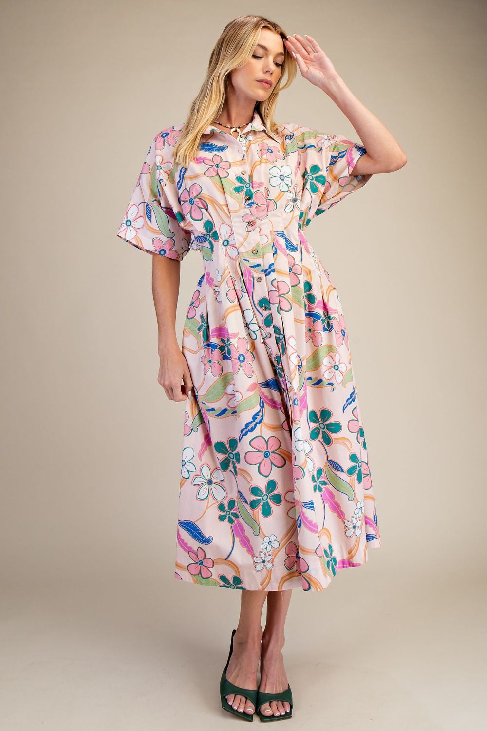 Curvy Petal & Vine Dress