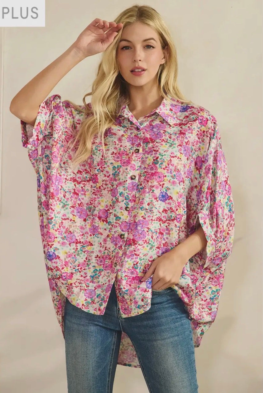 Curvy Blossom Breeze Top