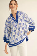 Coastal Cottage Floral Top
