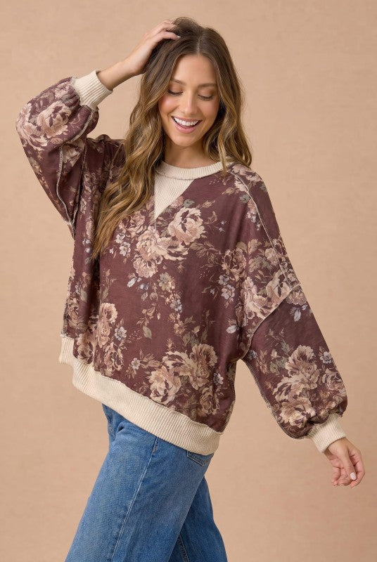 Faded Florals Top