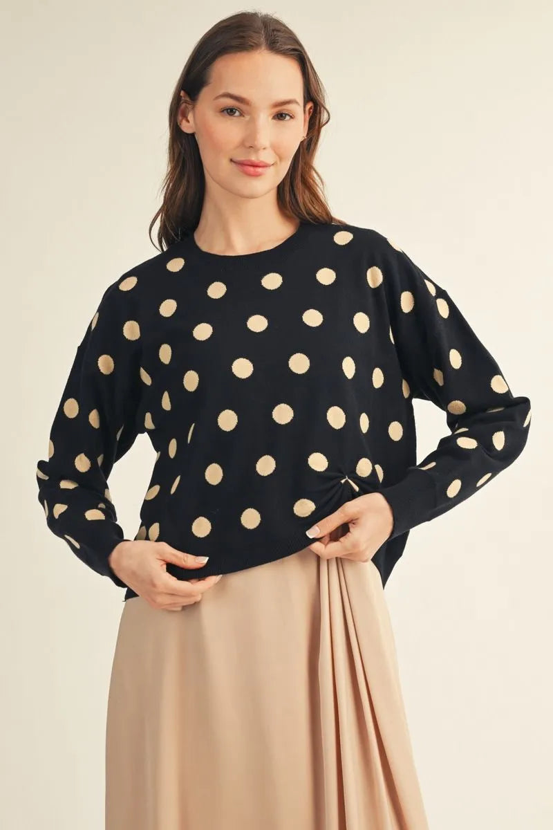 Go with the Flow Sweater in Black