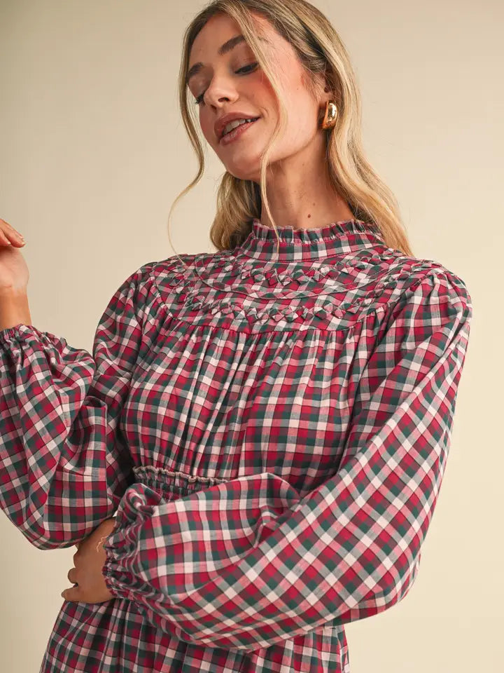 Holiday Plaid Dress
