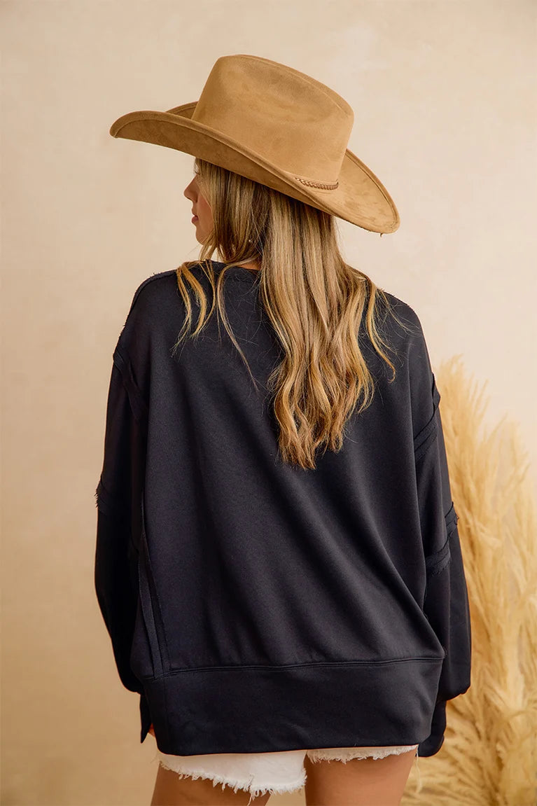Oversized Ghost Appliqué Shirt