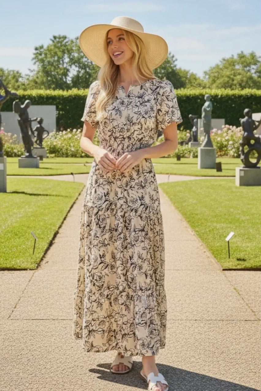Wild Rose Maxi Dress
