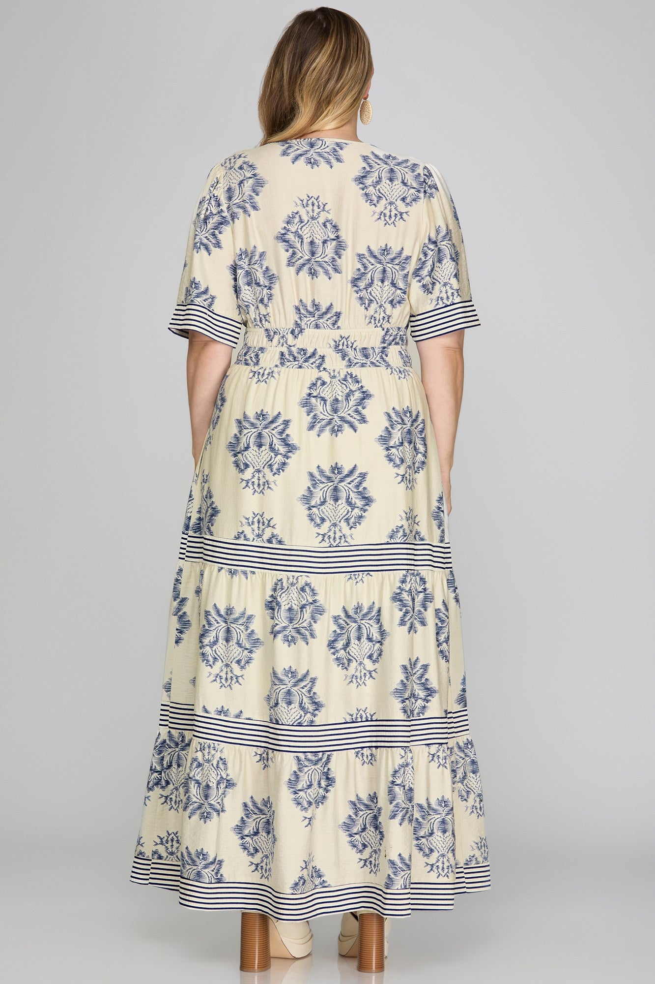 Curvy Toile Flutter Dress