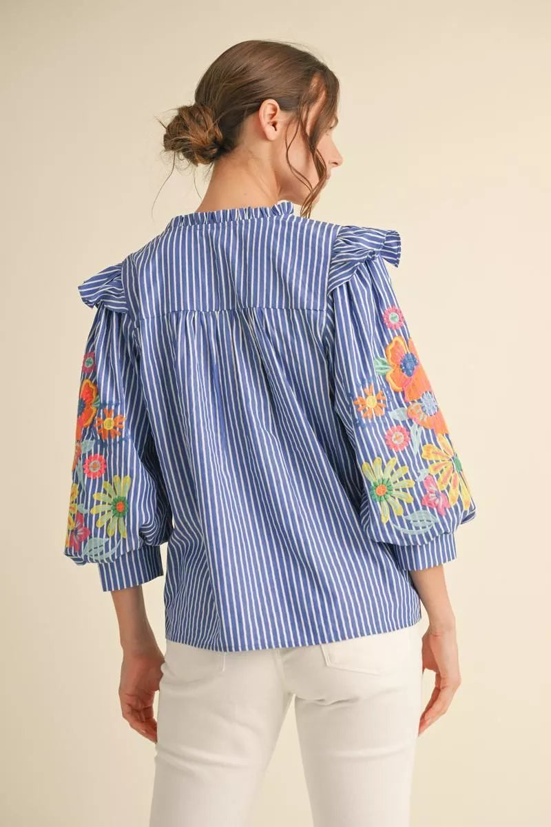 Jardin Embroidered Blouse