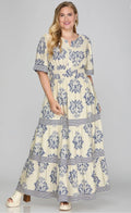Curvy Toile Flutter Dress