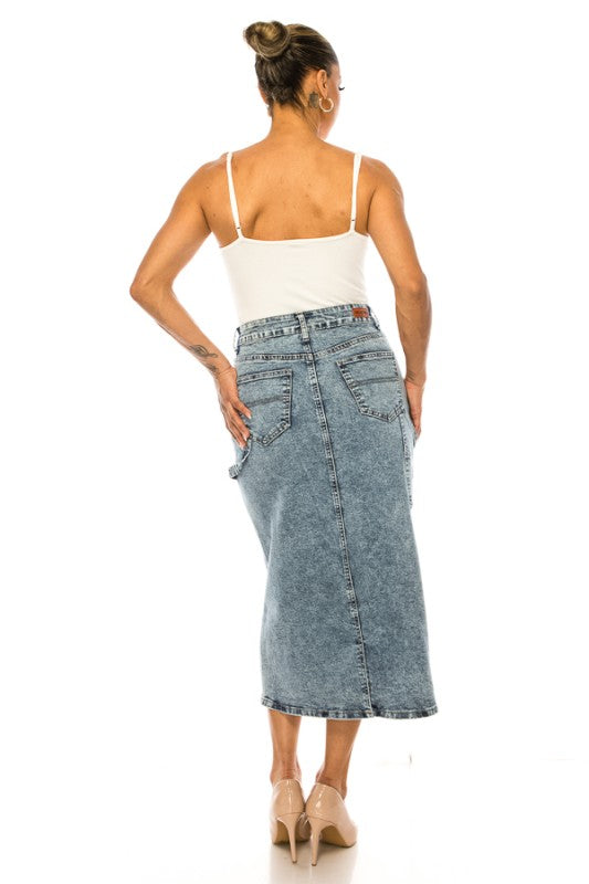 Dark Snow Denim Skirt