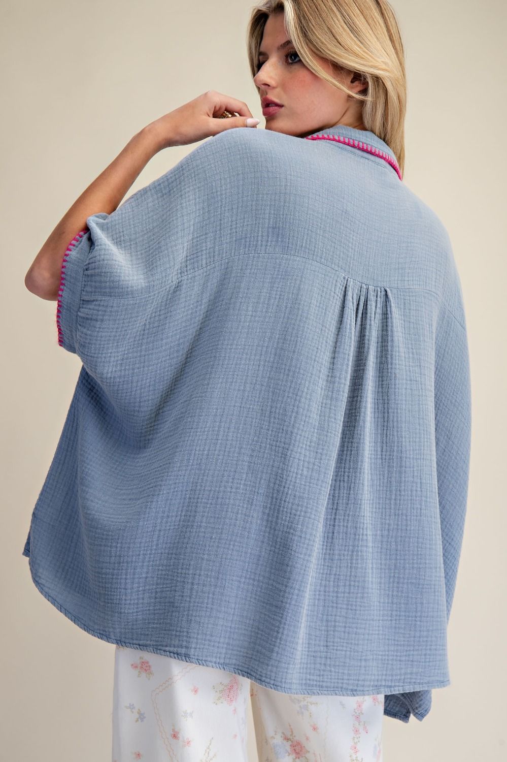 Cotton Washed Gauze Shirt