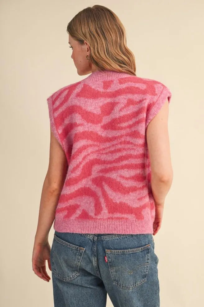 Tickled Pink Sweater Vest