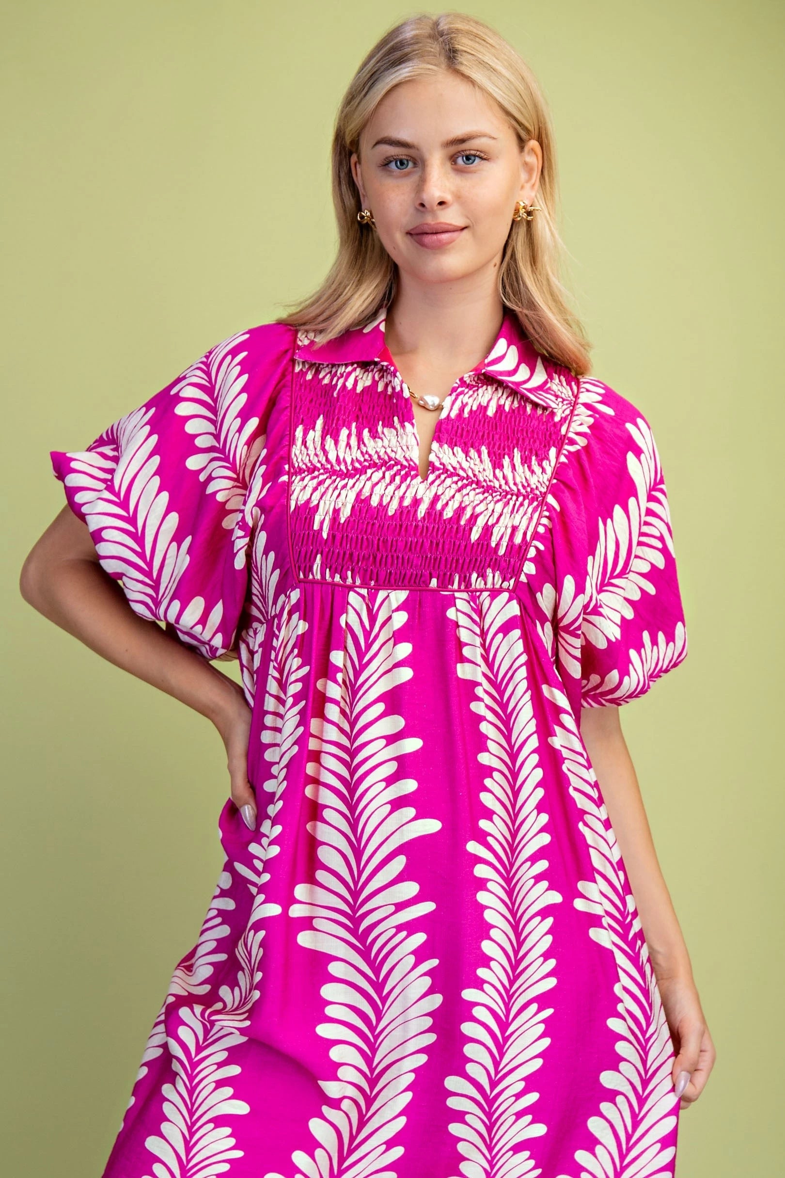 Palm Leaf Dress
