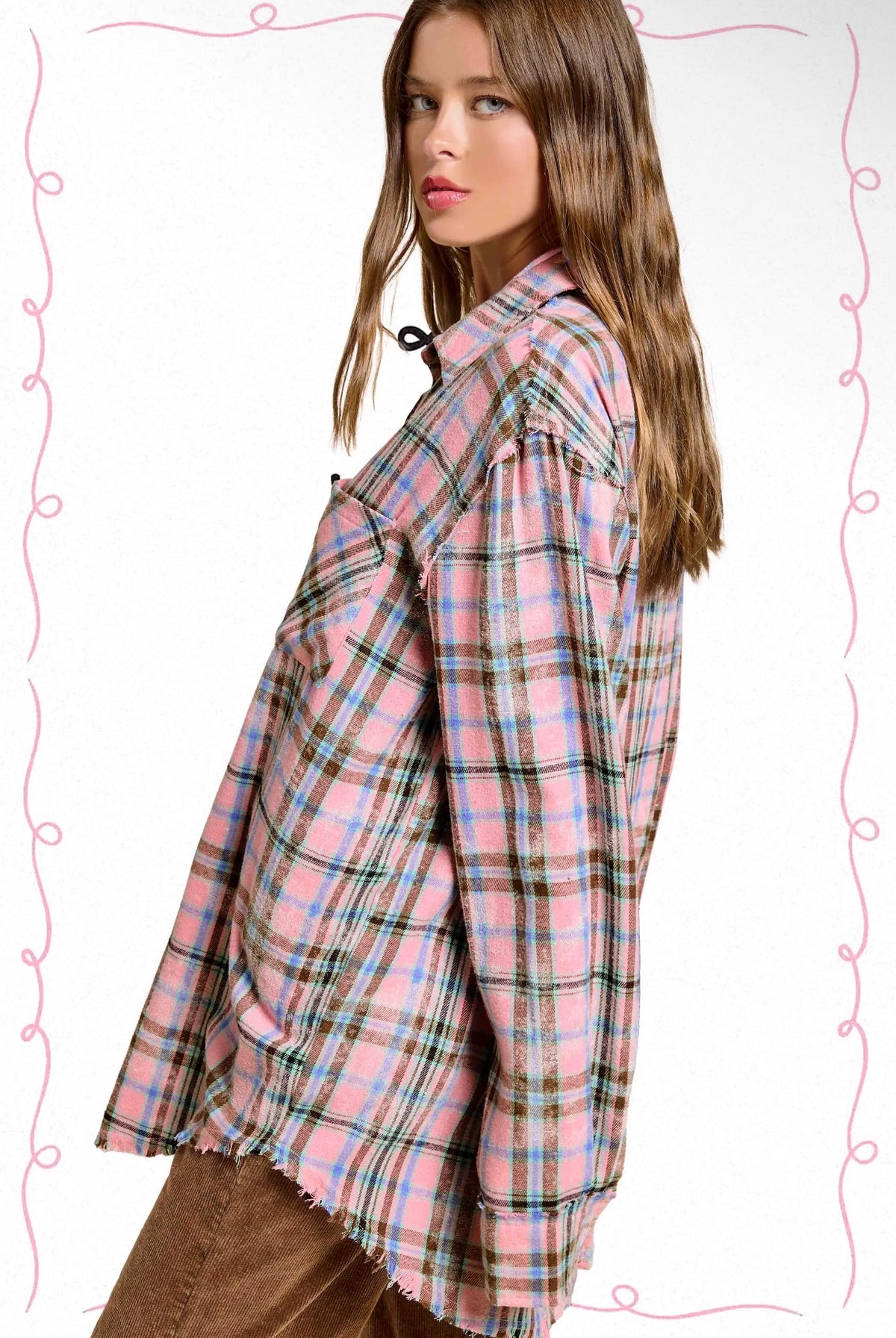 Loose-Fit Flannel Shirt