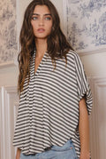 Oversized Striped Top