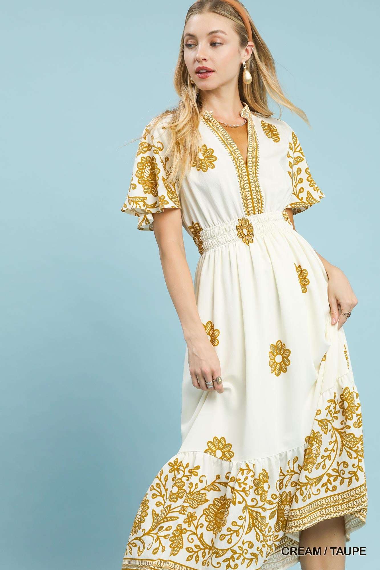 Golden Bloom Midi