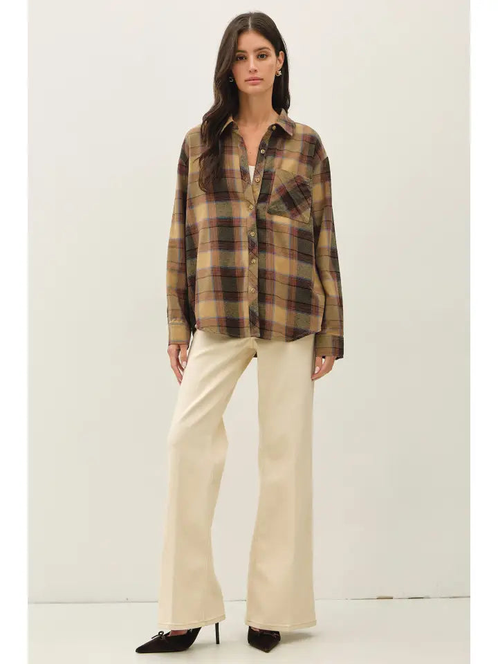 The Fable Plaid Flannel Shirt