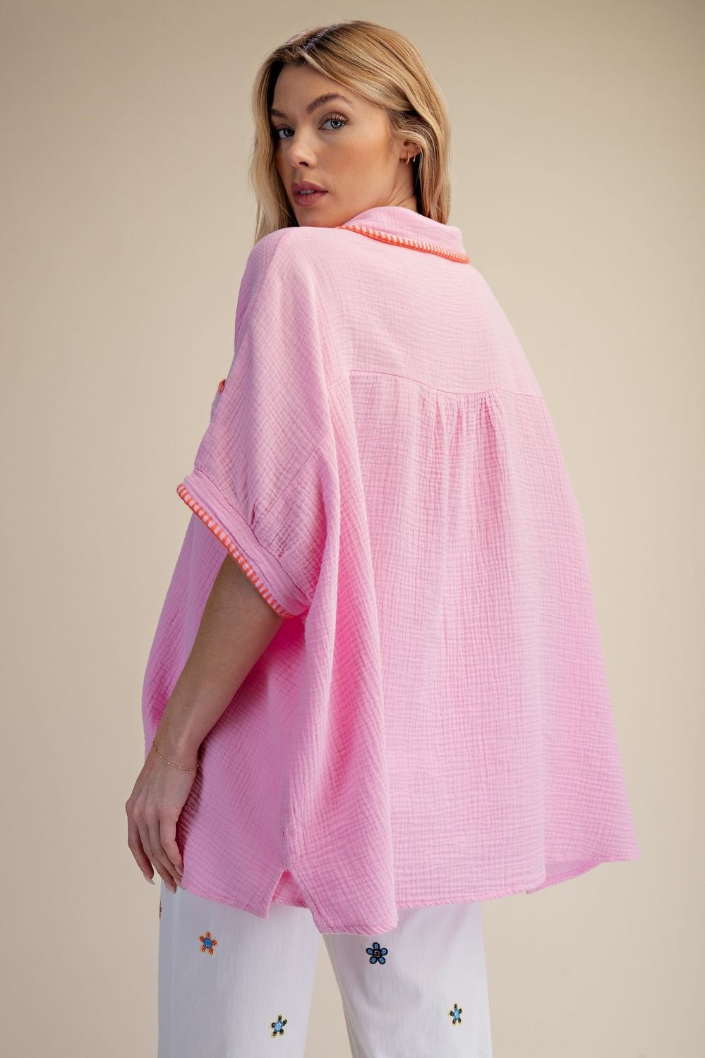 Cotton Washed Gauze Shirt