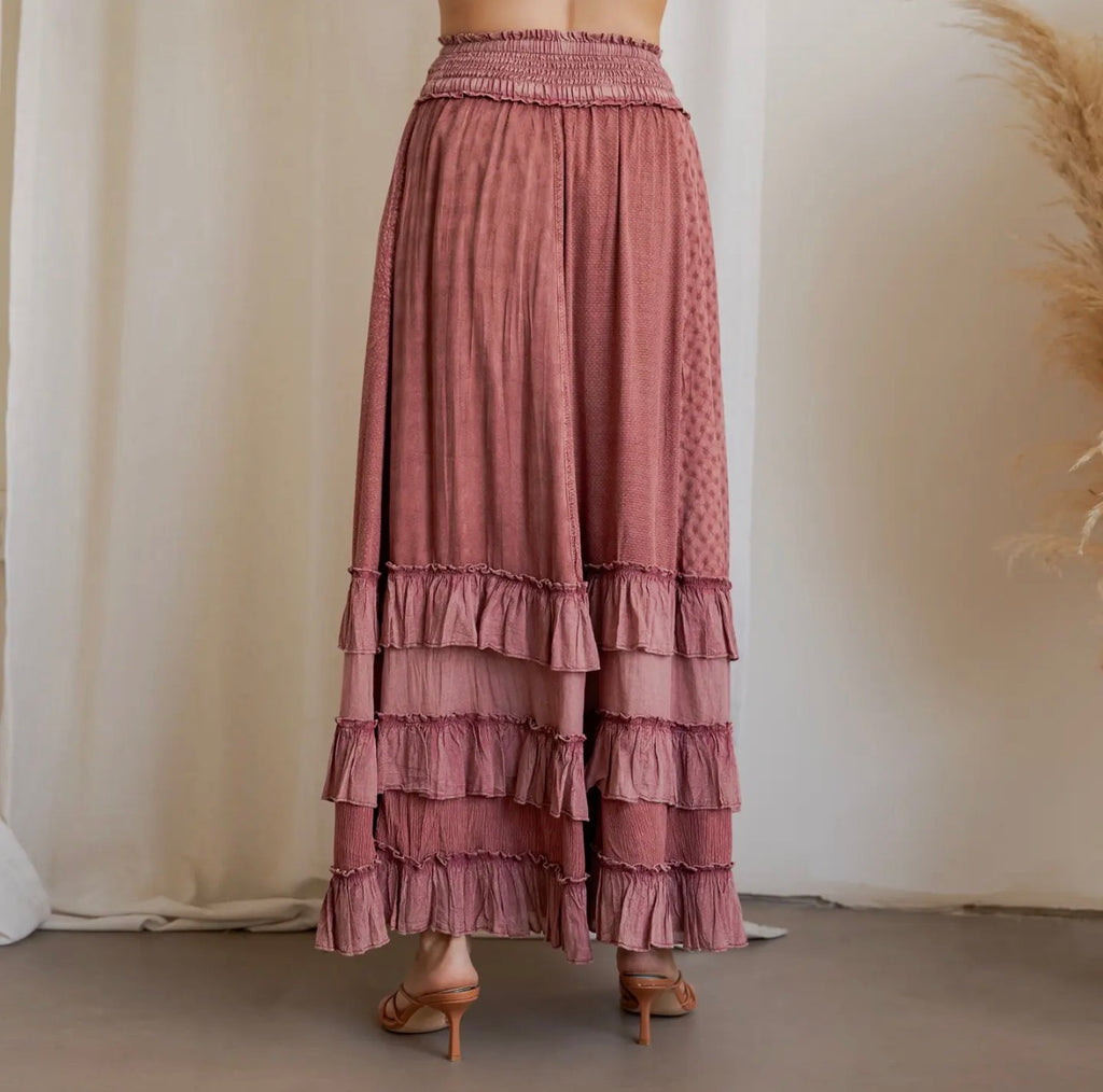 Ruffle Tiered Maxi