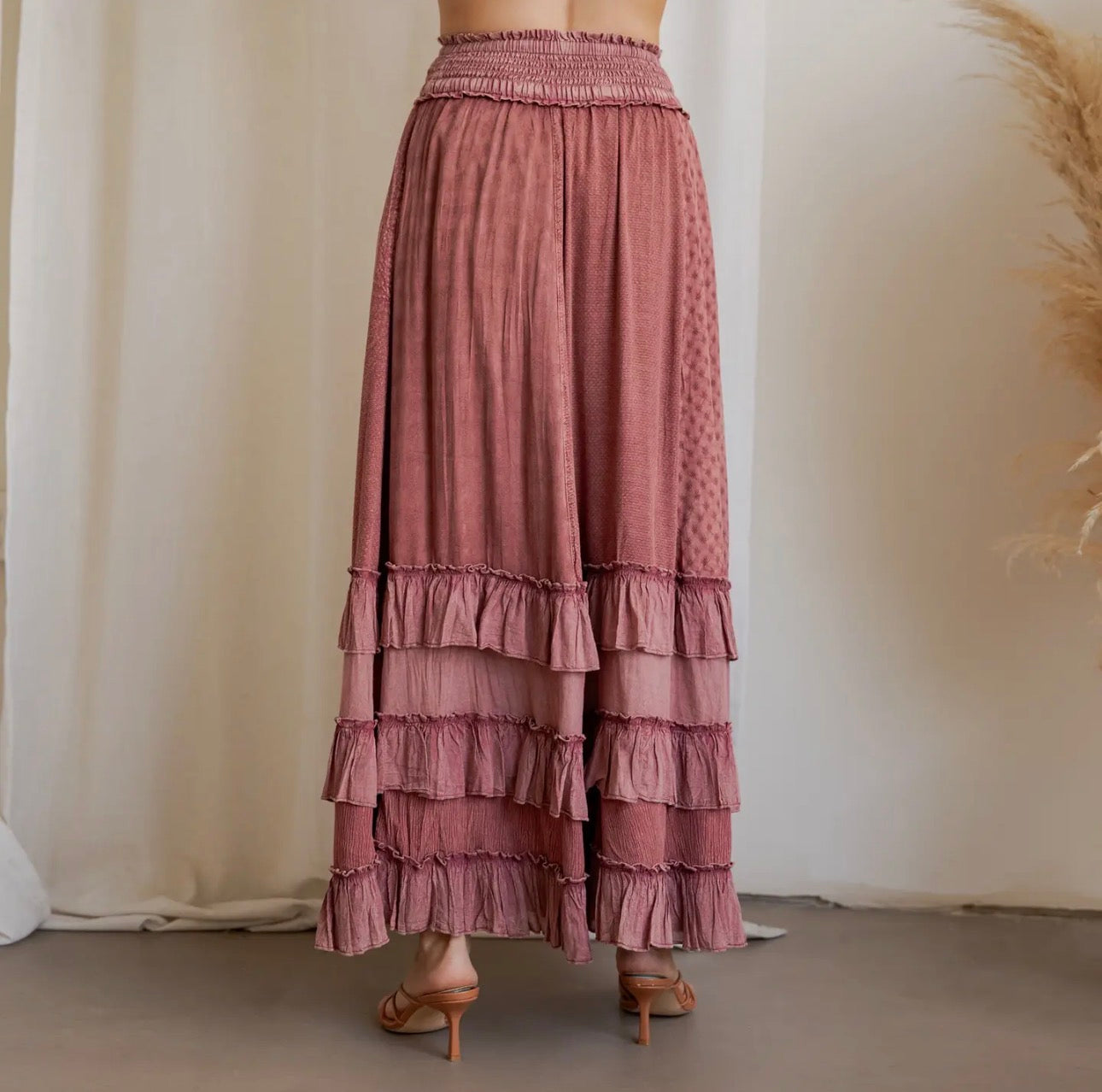 Ruffle Tiered Maxi