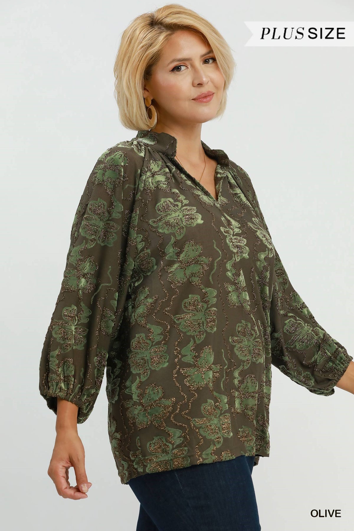 Curvy Velvet Vineyard Top